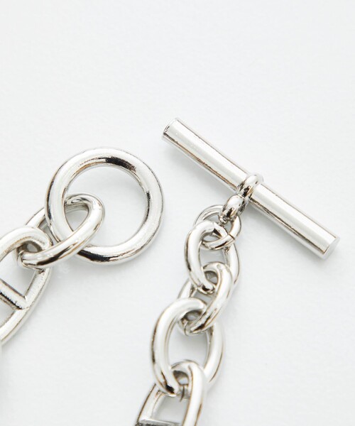 LiNoH(リノー)の「FUSION ANCHOR BRACELET/アンカーチェーンブレスレット(ブレスレット・メンズ・シルバー・FREE)」の4枚目の写真