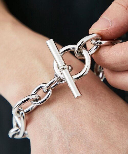 LiNoH(リノー)の「FUSION ANCHOR BRACELET/アンカーチェーンブレスレット(ブレスレット・メンズ・シルバー・FREE)」の6枚目の写真