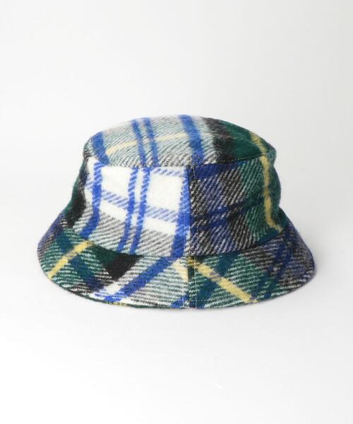 TWEED MILL(ツイードミル)の「<TWEED MILL>チェック ハット(ハット・レディース・ブラック/ダークグリーン・M)」の7枚目の写真