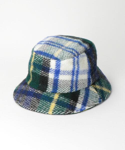 TWEED MILL(ツイードミル)の「<TWEED MILL>チェック ハット(ハット・レディース・ブラック/ダークグリーン・M)」の9枚目の写真