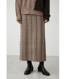 TWEED KNIT TIGHT SKIRT/ツイードニットタイトスカート