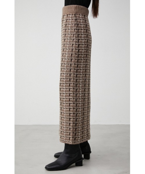 AZUL by moussy（アズールバイマウジー）の「TWEED KNIT TIGHT SKIRT/ツイードニットタイトスカート（スカート・レディース・ベージュ系その他/ブラック系その他・SMALL/MEDIUM）」の16枚目の写真