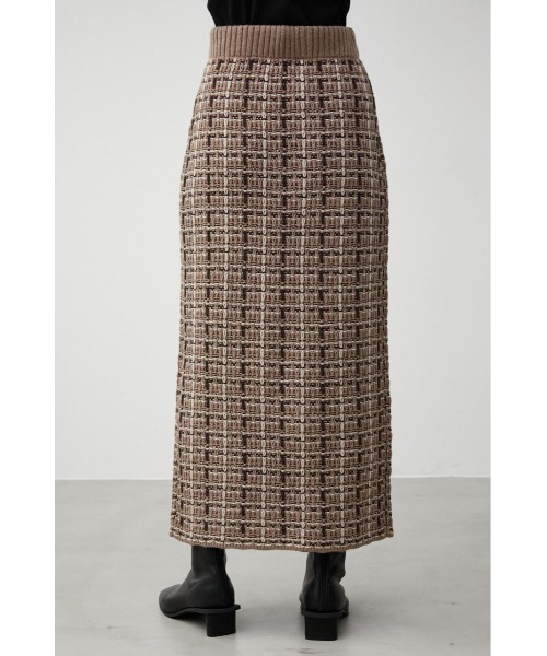 AZUL by moussy（アズールバイマウジー）の「TWEED KNIT TIGHT SKIRT/ツイードニットタイトスカート（スカート・レディース・ベージュ系その他/ブラック系その他・SMALL/MEDIUM）」の17枚目の写真