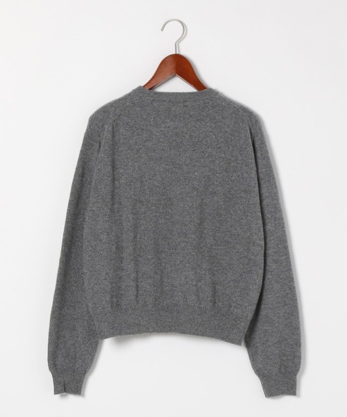 DANTON ラムウール ニットセーター ダントン チャコール グレー 38