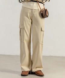 DAY CLOSET | カーゴパンツ レディース  ハイウエストデニム ベイカーパンツ(デニムパンツ)