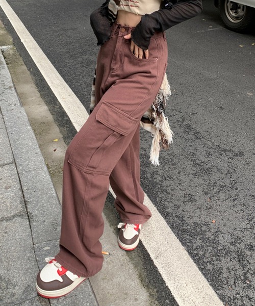 週末限定値下げ！！美品【Conte】ベイカーデニムパンツsize25 セール】コットンベイカーパンツ&デニムワイドパンツ 大きい