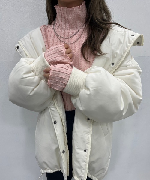 nemne store(ネンネストア)の「【低身長用サイズあり】ジャガードハイネックインナー(Tシャツ/カットソー・レディース・ピンク/グリーン/アイボリー/ブルー・SMALL/MEDIUM)」の21枚目の写真