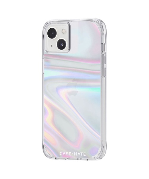 Case-Mate（ケースメイト）の「iPhone14 Case-Mate Soap Bubble - Iridescent 3.0m落下耐衝撃・抗菌・リサイクル素材（スマホケース/カバー・レディース・クリア・ONE SIZE）」の2枚目の写真