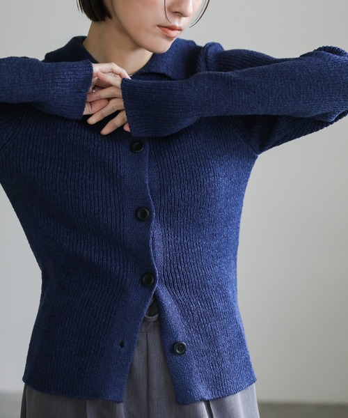 select MOCA(セレクトモカ)の「サマーニットカーディガン(カーディガン/ボレロ・レディース・アイボリー/ライトグレー/ライトグリーン/ネイビー/チャコールグレー/ブラウン・FREE)」の20枚目の写真