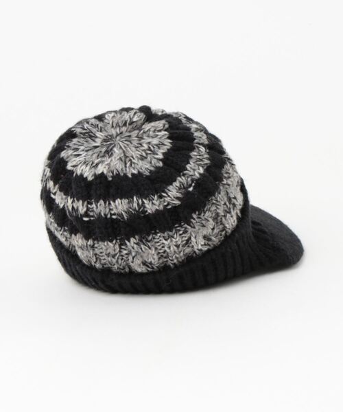 OFFICIAL TEAM（オフィシャルチーム）の「VISOR KNIT CAP（ニットキャップ/ビーニー・キッズ・イエロー/ネイビー/ブラック・M/S/L）」の4枚目の写真