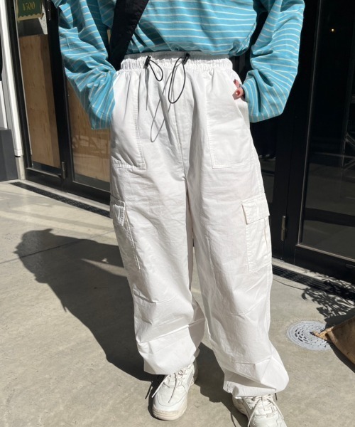 nemne store(ネンネストア)の「【低身長用サイズあり】ミリタリーカーゴパンツ(カーゴパンツ・レディース・カーキ/ブラック/オフホワイト・SMALL/MEDIUM)」の13枚目の写真
