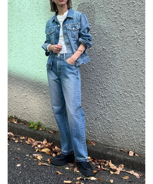 BLACK BY MOUSSY（ブラックバイマウジー）の「blue denim jacket（ブルーデニムジャケット）（デニムジャケット・レディース・ブルー・2/1）」の18枚目の写真