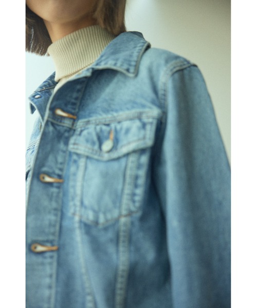 BLACK BY MOUSSY（ブラックバイマウジー）の「blue denim jacket（ブルーデニムジャケット）（デニムジャケット・レディース・ブルー・2/1）」の8枚目の写真