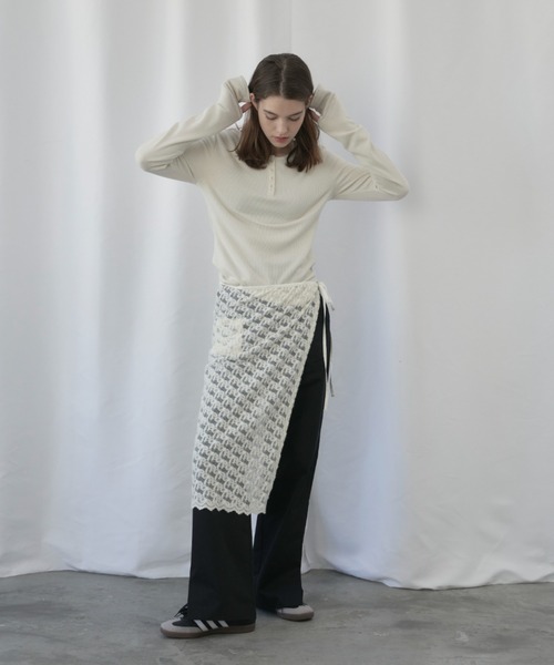 GIUNON　ロングスリーブリブトップス レディース long sleeve rib tops / ロングスリーブリブトップス（Tシャツ