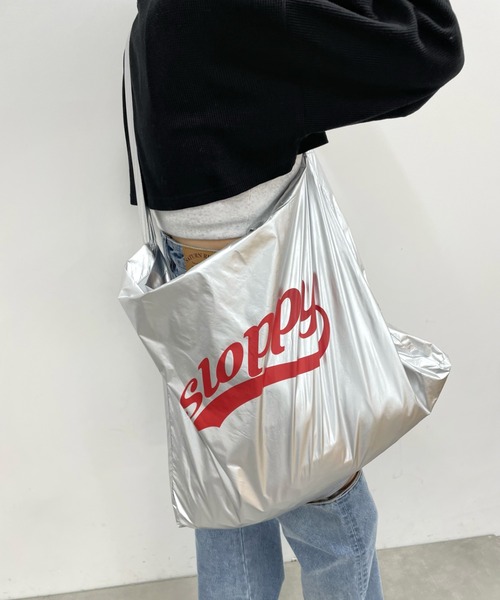 WHO'S WHO gallery（フーズフーギャラリー）の「【SLOPPY/スロッピー】チアロゴBIGトート（トートバッグ・レディース・オフホワイト/レッド/レモンイエロー/ブルー/シルバー・FREE）」の5枚目の写真