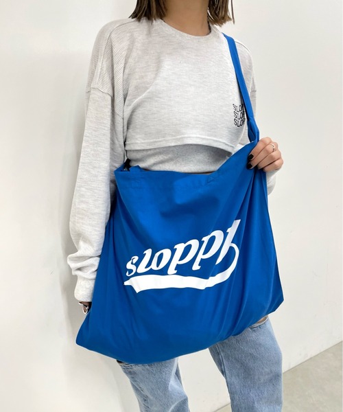 WHO'S WHO gallery（フーズフーギャラリー）の「【SLOPPY/スロッピー】チアロゴBIGトート（トートバッグ・レディース・オフホワイト/レッド/レモンイエロー/ブルー/シルバー・FREE）」の3枚目の写真