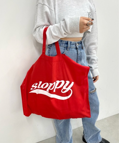 WHO'S WHO gallery（フーズフーギャラリー）の「【SLOPPY/スロッピー】チアロゴBIGトート（トートバッグ・レディース・オフホワイト/レッド/レモンイエロー/ブルー/シルバー・FREE）」の9枚目の写真