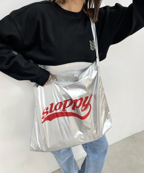 WHO'S WHO gallery（フーズフーギャラリー）の「【SLOPPY/スロッピー】チアロゴBIGトート（トートバッグ・レディース・オフホワイト/レッド/レモンイエロー/ブルー/シルバー・FREE）」の11枚目の写真