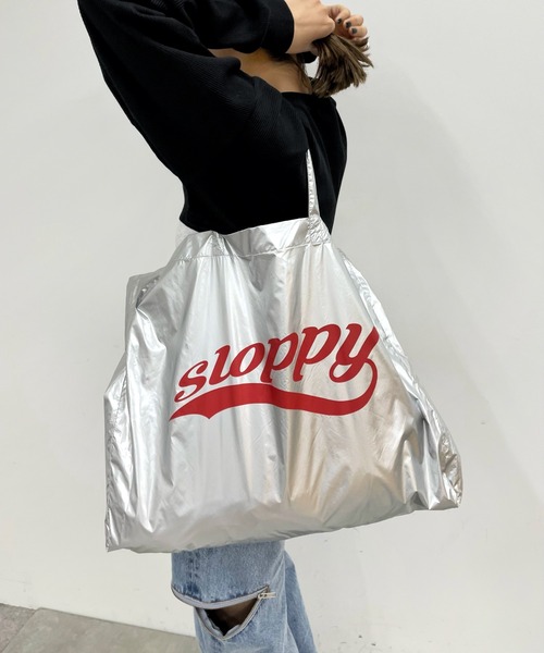 WHO'S WHO gallery（フーズフーギャラリー）の「【SLOPPY/スロッピー】チアロゴBIGトート（トートバッグ・レディース・オフホワイト/レッド/レモンイエロー/ブルー/シルバー・FREE）」の13枚目の写真