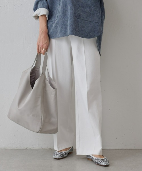 BEARDSLEY（ビアズリー）の「ストレートパンツ（その他パンツ・レディース・ホワイト/ブラック/ネイビー・S/M）」の2枚目の写真