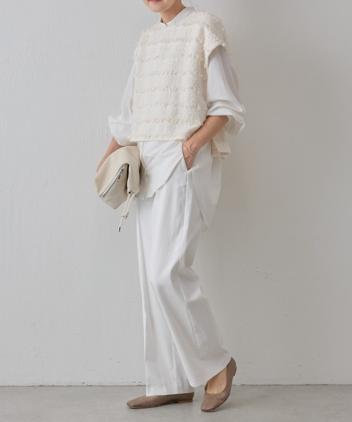 BEARDSLEY（ビアズリー）の「ストレートパンツ（その他パンツ・レディース・ホワイト/ブラック/ネイビー・S/M）」の10枚目の写真