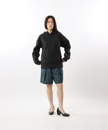 【Champion/チャンピオン】メンズ ブラックエディション テックウィーブ 3LS フーデッドスウェットシャツ