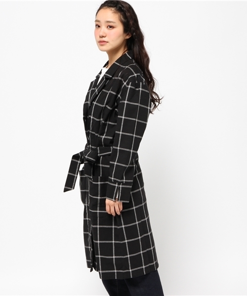 Kastane（カスタネ）の「麻混テーラーガウン（その他アウター・レディース・ブラック・FREE）」の4枚目の写真