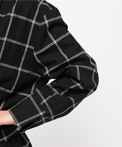 Kastane（カスタネ）の「麻混テーラーガウン（その他アウター・レディース・ブラック・FREE）」の8枚目の写真