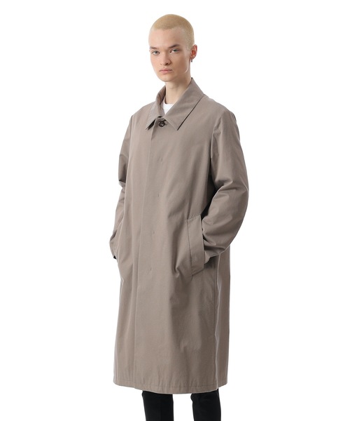 ATTACHMENT（アタッチメント）の「CO/LI/SI ギャバジン バルマカーンコート / CO/LI/SI GABARDINE BALMACAAN COAT（ステンカラーコート・メンズ・ブラック/ベージュ・2/1/3）」の7枚目の写真