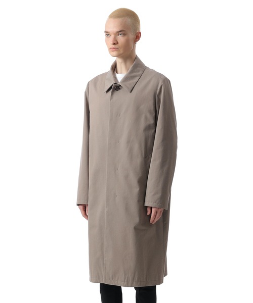 ATTACHMENT（アタッチメント）の「CO/LI/SI ギャバジン バルマカーンコート / CO/LI/SI GABARDINE BALMACAAN COAT（ステンカラーコート・メンズ・ブラック/ベージュ・2/1/3）」の10枚目の写真