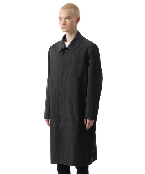 ATTACHMENT（アタッチメント）の「CO/LI/SI ギャバジン バルマカーンコート / CO/LI/SI GABARDINE BALMACAAN COAT（ステンカラーコート・メンズ・ブラック/ベージュ・2/1/3）」の11枚目の写真