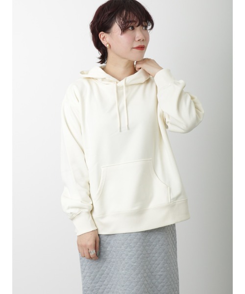 Lugnoncure（ルノンキュール）の「裏毛パーカー（Tシャツ/カットソー・レディース・キナリ/チャコール/ブルー・ﾌﾘ-）」の9枚目の写真