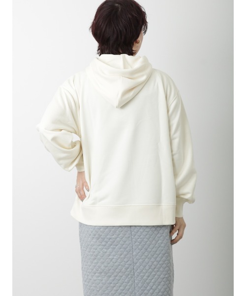 Lugnoncure（ルノンキュール）の「裏毛パーカー（Tシャツ/カットソー・レディース・キナリ/チャコール/ブルー・ﾌﾘ-）」の11枚目の写真