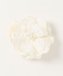 HAKKA KIDS | [フォーマル対応]サテンフラワーモチーフコサージュ(ブローチ/コサージュ)