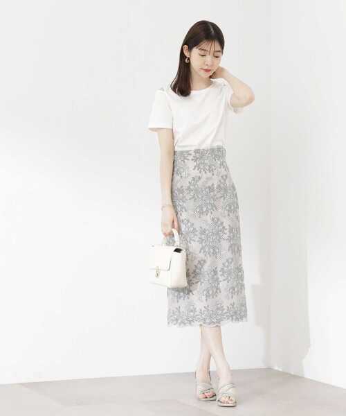 PROPORTION BODY DRESSING（プロポーションボディドレッシング）の「レースタイトスカート / 1213120301（スカート・レディース・ピンク/ライトグリーン・SMALL/MEDIUM）」の14枚目の写真