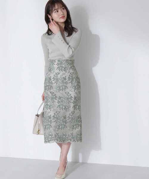 PROPORTION BODY DRESSING（プロポーションボディドレッシング）の「レースタイトスカート / 1213120301（スカート・レディース・ピンク/ライトグリーン・SMALL/MEDIUM）」の20枚目の写真