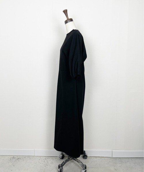 Meli rich（メリーリッチ）の「リネンライクバックケープワンピース（ワンピース・レディース・ブラック/アイボリー/ベージュ・FREE）」の7枚目の写真