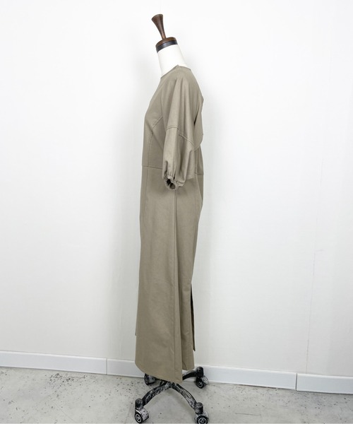 Meli rich（メリーリッチ）の「リネンライクバックケープワンピース（ワンピース・レディース・ブラック/アイボリー/ベージュ・FREE）」の12枚目の写真