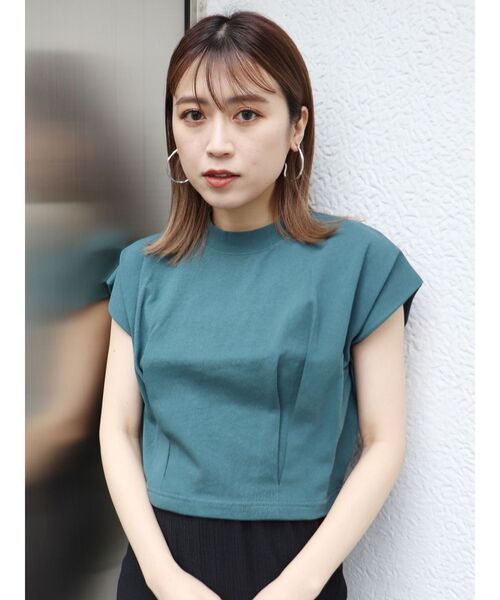 MURUA（ムルーア）の「ヘムタックタンクトップ（Tシャツ/カットソー・レディース・ブラック/ホワイト/ダークグリーン/モカ・FREE）」の22枚目の写真