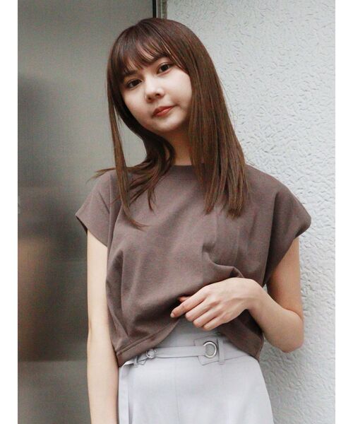 MURUA（ムルーア）の「ヘムタックタンクトップ（Tシャツ/カットソー・レディース・ブラック/ホワイト/ダークグリーン/モカ・FREE）」の17枚目の写真