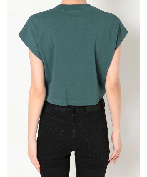 MURUA（ムルーア）の「ヘムタックタンクトップ（Tシャツ/カットソー・レディース・ブラック/ホワイト/ダークグリーン/モカ・FREE）」の13枚目の写真