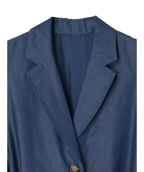 koe（コエ）の「【ジレ】T/Cデニムノースリーブコート（その他アウター・レディース・ブラック/ブルー・M）」の7枚目の写真