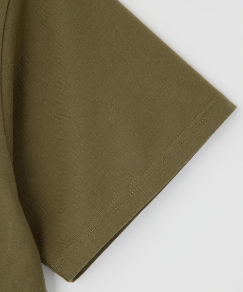 X-girl（エックスガール）の「RIPPED FACE LOGO S/S TEE（Tシャツ/カットソー・レディース・ブラック/オリーブ/ホワイト・S/M/L/XL）」の8枚目の写真