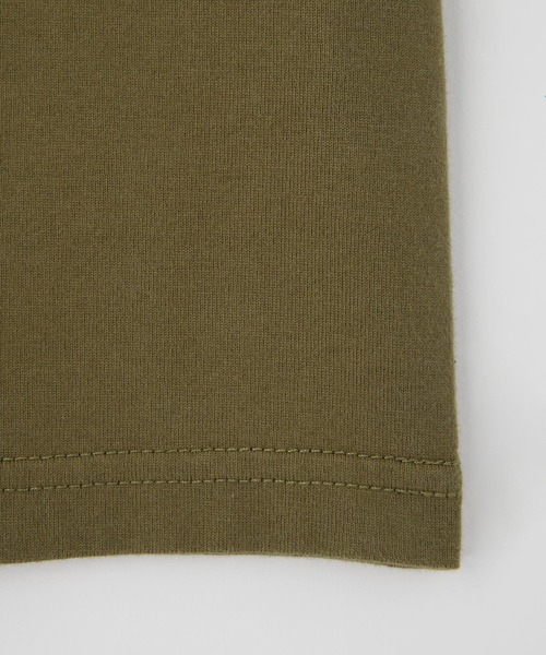 X-girl（エックスガール）の「RIPPED FACE LOGO S/S TEE（Tシャツ/カットソー・レディース・ブラック/オリーブ/ホワイト・S/M/L/XL）」の9枚目の写真