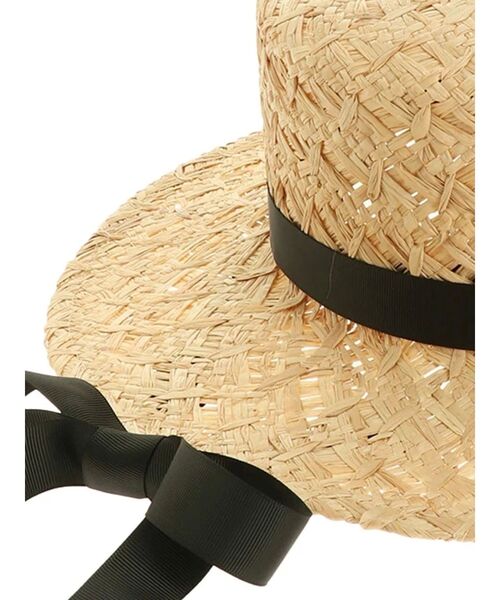 EMODA(エモダ)の「タイストラップワイドハット(ハット・レディース・ブラック/ベージュ・FREE)」の10枚目の写真