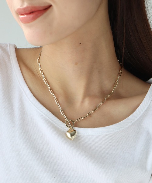 BLUEEAST（ブルーイースト）の「チェーンハートネックレス（ネックレス・レディース・ゴールド/シルバー・FREE）」の8枚目の写真