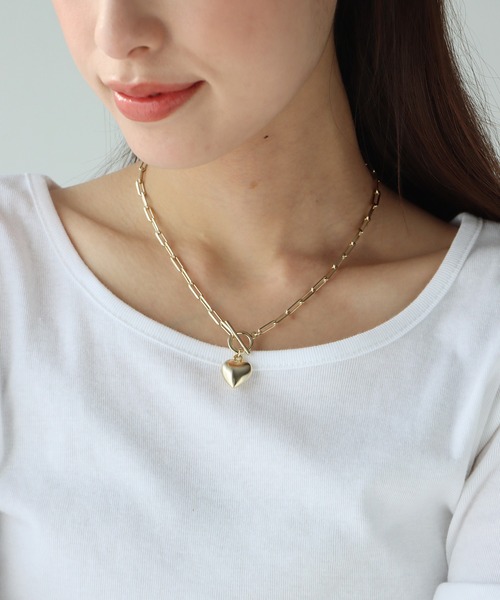 BLUEEAST（ブルーイースト）の「チェーンハートネックレス（ネックレス・レディース・ゴールド/シルバー・FREE）」の9枚目の写真