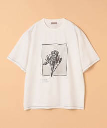 BEAMS LIGHTS | BEAMS LIGHTS / フラワーフォト プリント Tシャツ23(Tシャツ/カットソー)