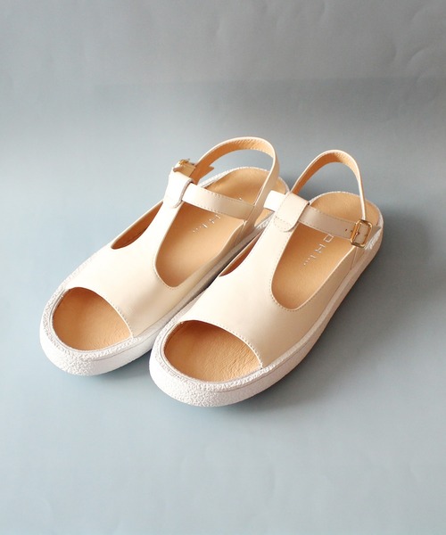 MOHI（モヒ）の「MOHI / 8029-1 / Tストラップサンダル（サンダル・レディース・アイボリー/ブラック・39/38/36/37）」の16枚目の写真