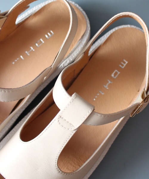 MOHI（モヒ）の「MOHI / 8029-1 / Tストラップサンダル（サンダル・レディース・アイボリー/ブラック・39/38/36/37）」の9枚目の写真